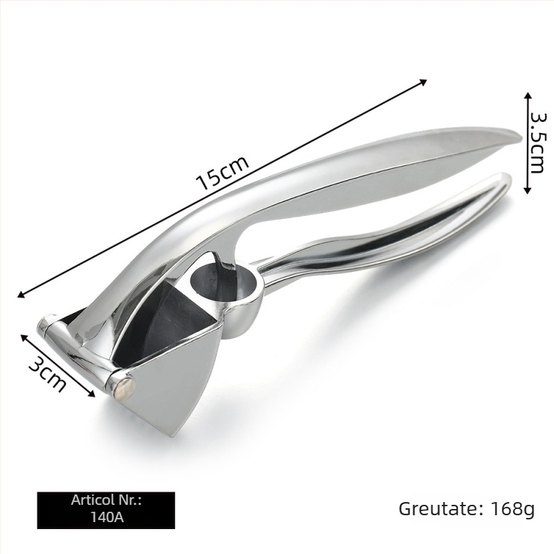 Presa de usturoi manuală din aliaj de zinc, zdrobitor de usturoi pentru bucătărie, curățător multifuncțional și instrument pentru pastă de usturoi