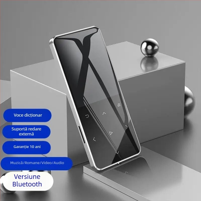 Player Bluetooth MP4 cu ecran tactil, MP3 compact, stil Walkman P3, cititor de ebook, USB