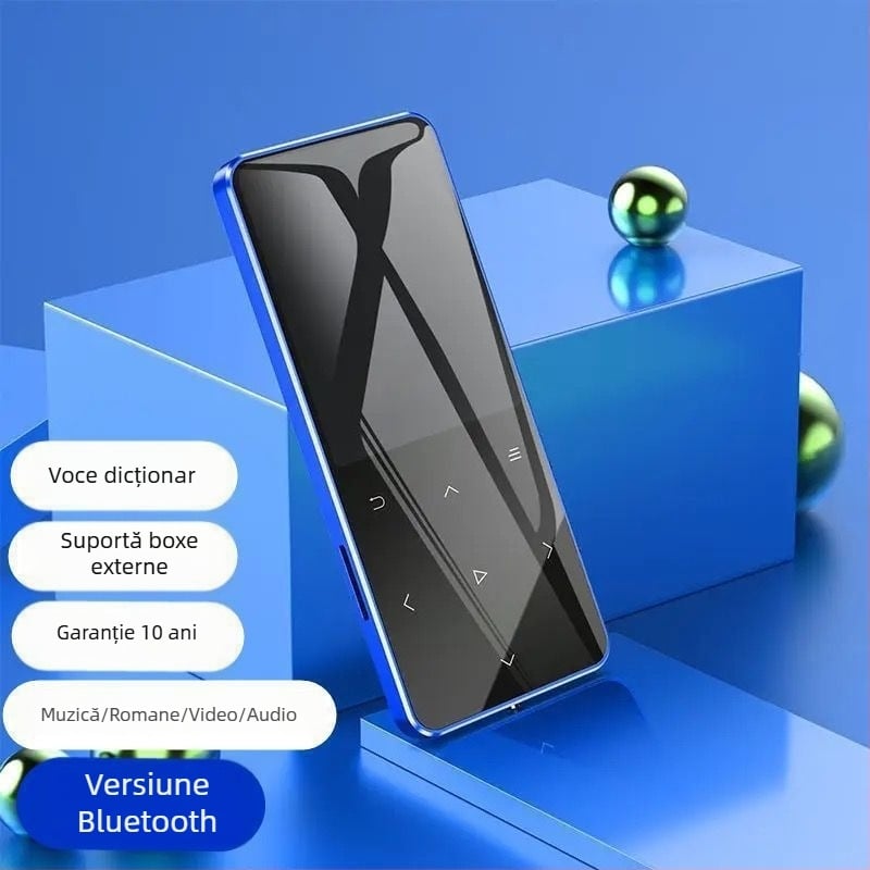 Player Bluetooth MP4 cu ecran tactil, MP3 compact, stil Walkman P3, cititor de ebook, USB