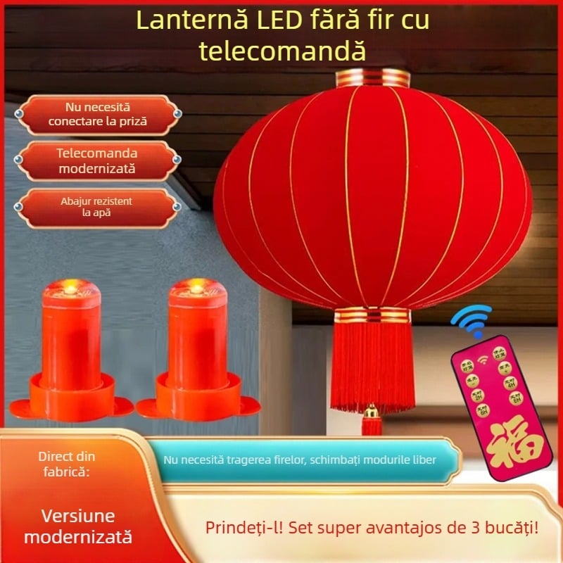 Fitil LED pentru felinare, accesorii cu telecomandă și temporizator