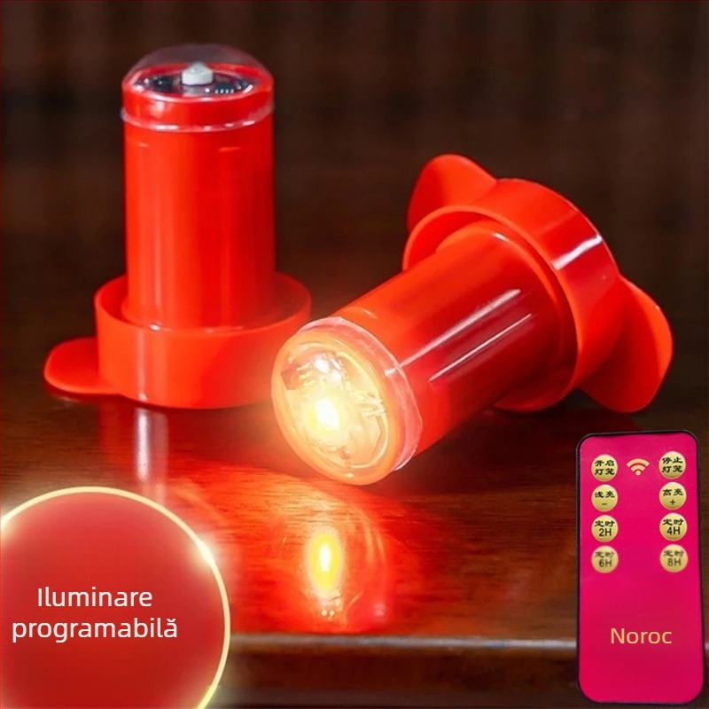 Fitil LED pentru felinare, accesorii cu telecomandă și temporizator