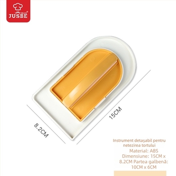 Spatulă removabilă pentru cremă, netezirea suprafeței tortului fondant și decorare