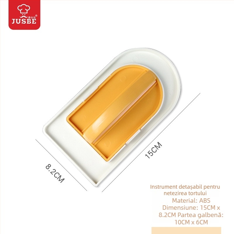 Spatulă removabilă pentru cremă, netezirea suprafeței tortului fondant și decorare