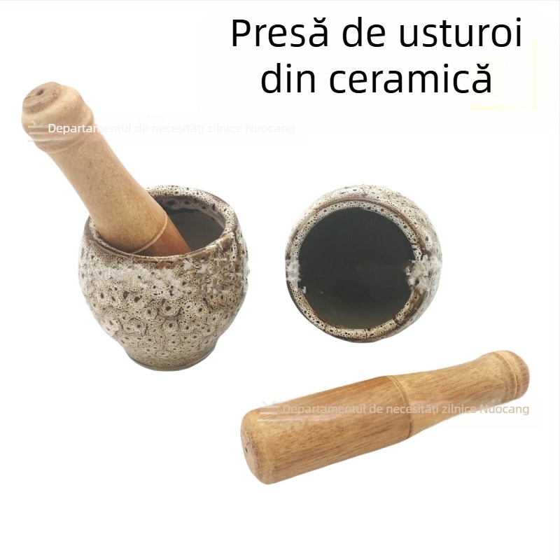 Mojar ceramic pentru usturoi