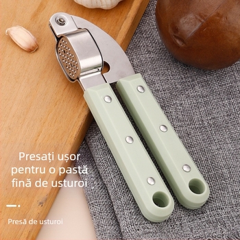 Presă manuală de usturoi, zdrobitor de usturoi și curățător, cu aparat pentru suc de ghimbir – bucătărie