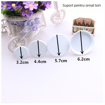 Set de 4 unelte pentru decorarea prăjiturilor: instrumente plastice pentru decorarea cremei
