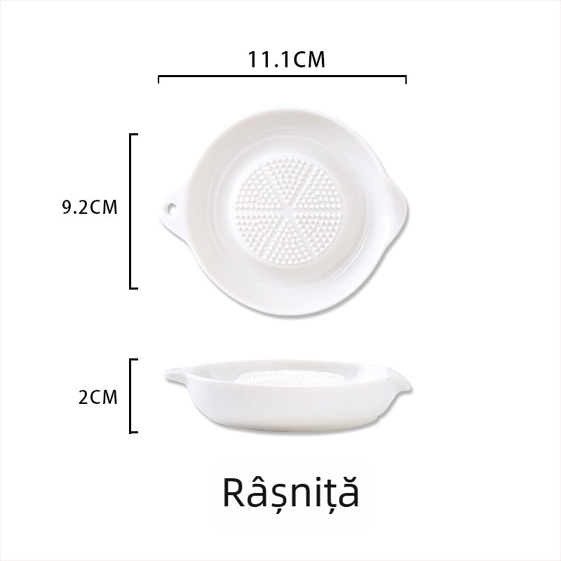 Măcinător ceramic pentru ghimbir și usturoi, presă manuală pentru usturoi și pastă de ghimbir, dispozitiv pentru hrana bebelușului și piure de fructe