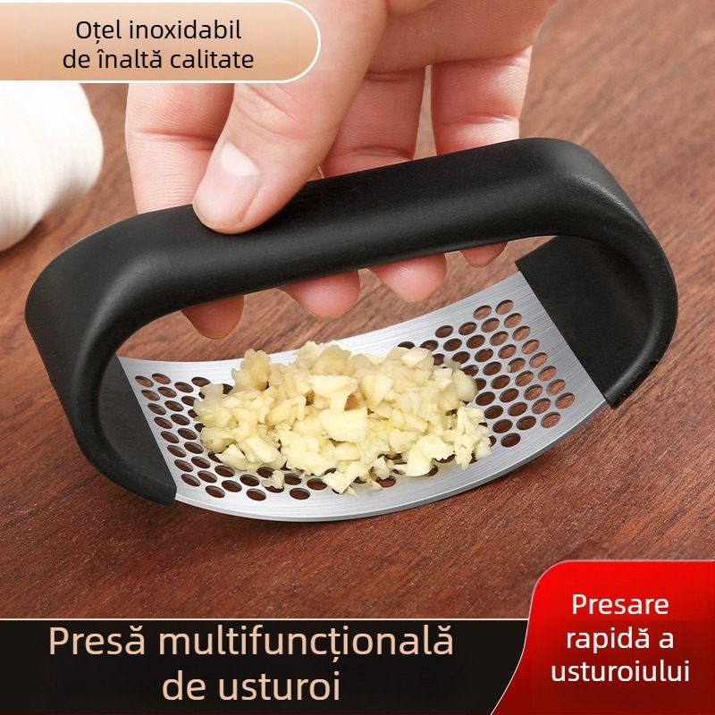 Presă circulară pentru usturoi și zdrobitor, curățător de usturoi, unealtă de bucătărie pentru uz casnic