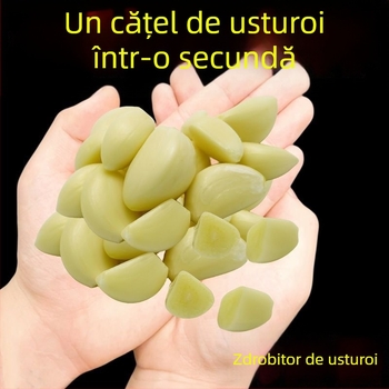 Curățător de usturoi din silicon cu decojire automată și presare pentru căpățe și căței, ustensilă de bucătărie