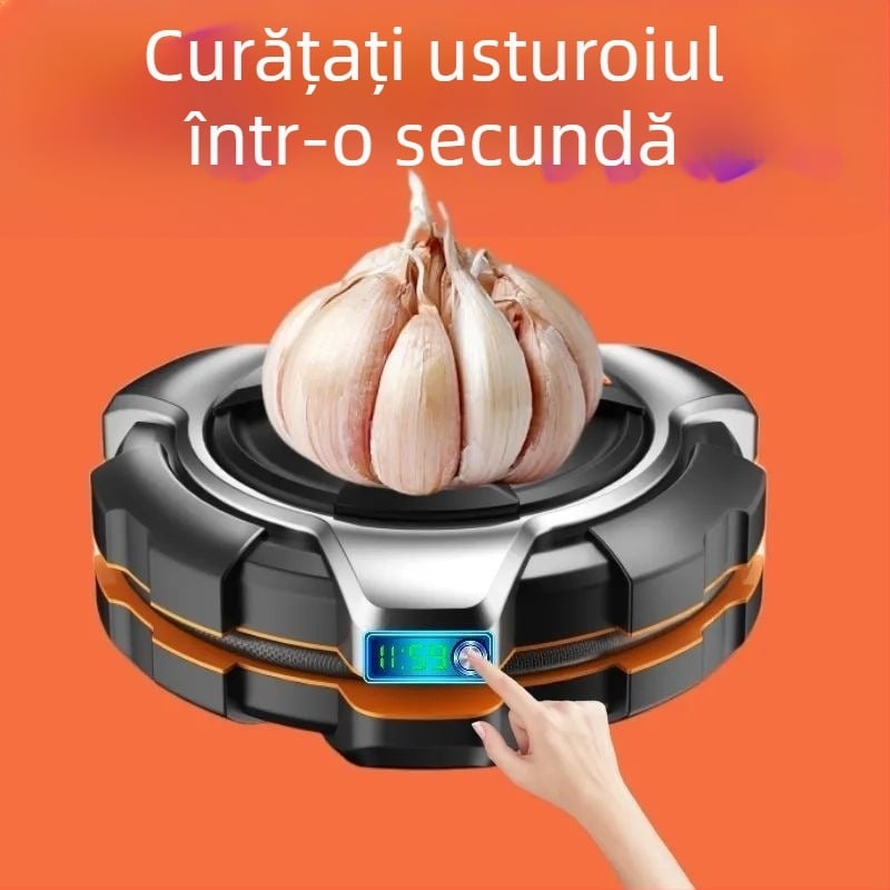 Curățător de usturoi din silicon cu decojire automată și presare pentru căpățe și căței, ustensilă de bucătărie