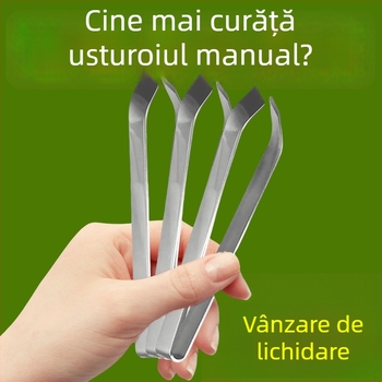 Curățitor de usturoi din oțel inoxidabil 410 și clipuri de bucătărie multifuncționale cu pense