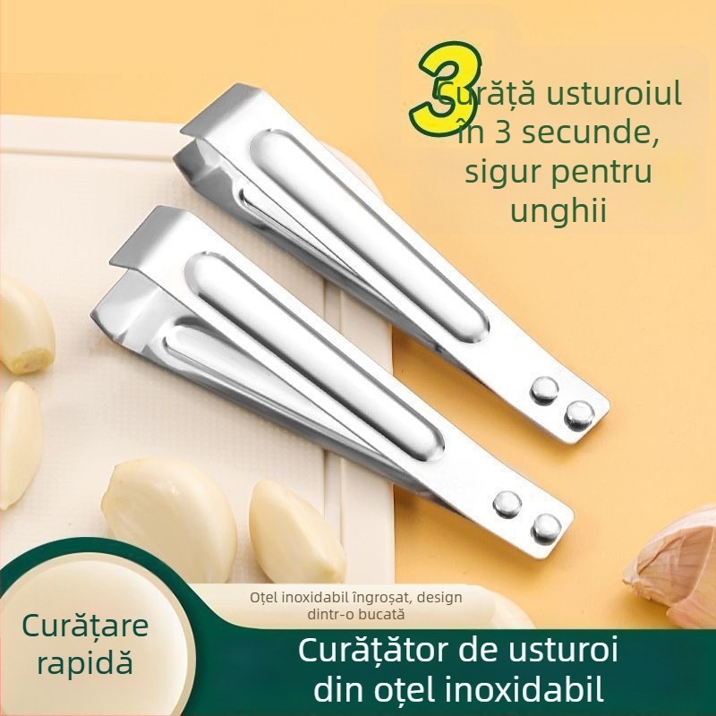 Clip pentru curățarea usturoiului din oțel inoxidabil