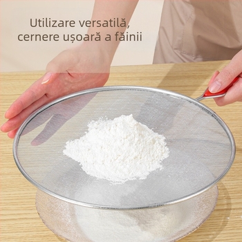 Plasă de protecție anti-stropire din oțel, cu mâner – plasă pentru capac de oală, bucătărie