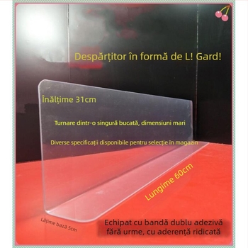Protecție transparentă din plastic pentru chiuvetă, anti-stropire