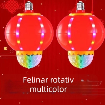 Felinare roșii de Anul Nou cu mesaje de binecuvântare, decor LED exterior, atmosferă festivă, felinare rotative colorate