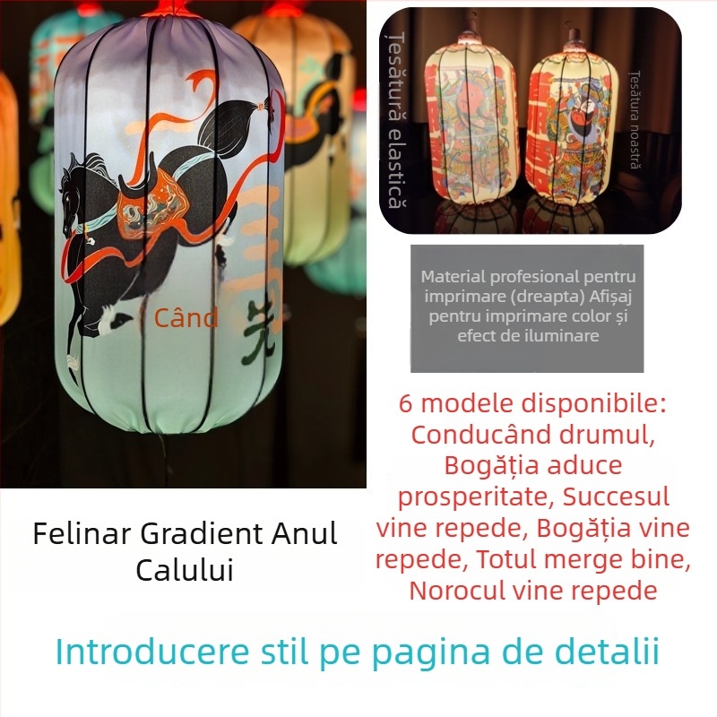 Fanar metalic exterior rezistent la apă, în stil chinezesc modern și artă națională, decor pentru festivaluri și piețe