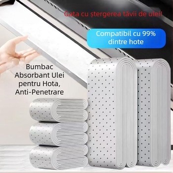 Fâșii absorbante din bumbac pentru hota de bucătărie, benzi adezive anti-ulei îngroșate, cutie-filtru pentru rezervorul de ulei, etanșare la scurgeri