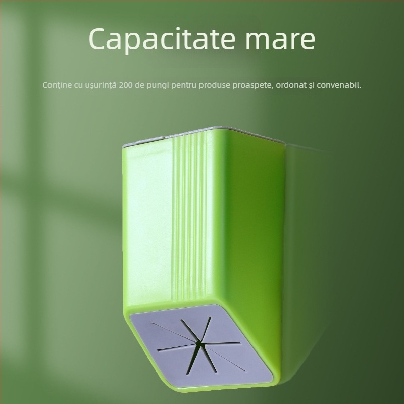 Organizator din silicon pentru folie alimentară, montat pe perete, bucătărie
