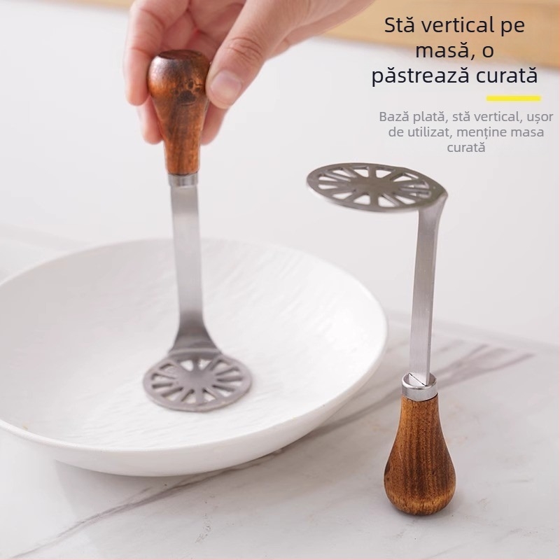 Zdrobitor universal din oțel inoxidabil pentru cartofi, ouă și mâncare de bebeluși – ustensilă de bucătărie pentru uz casnic