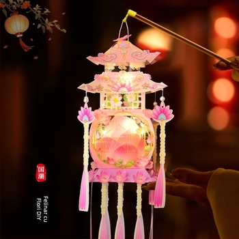 Feneri pentru Anul Nou Chinezesc, lămpi portabile, accesorii foto DIY pentru copii, felinare atârnate decorative pentru standuri de Anul Nou