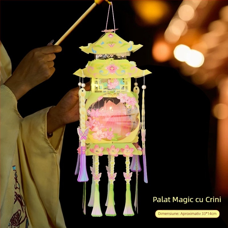 Feneri pentru Anul Nou Chinezesc, lămpi portabile, accesorii foto DIY pentru copii, felinare atârnate decorative pentru standuri de Anul Nou
