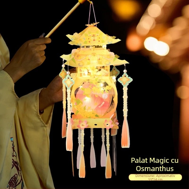 Feneri pentru Anul Nou Chinezesc, lămpi portabile, accesorii foto DIY pentru copii, felinare atârnate decorative pentru standuri de Anul Nou