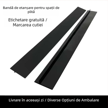 Bandă siliconică pentru sigilarea rosturilor din bucătărie, impermeabilă și anti-murdărire, rezistentă la temperaturi înalte, sigilare multifuncțională între plită și blat