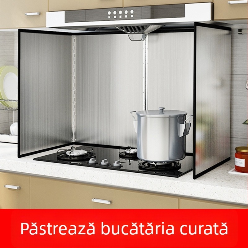 Placă din oțel inoxidabil pentru bucătărie, protecție împotriva stropilor de ulei, izolație termică