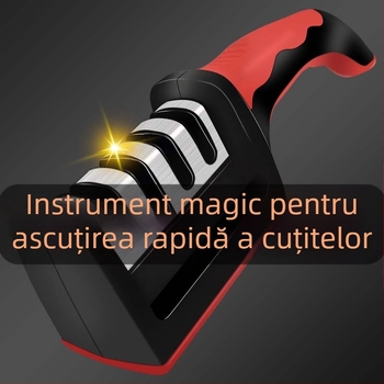 Set de ascuțit cuțite: piatră de ascuțit pentru bucătărie, tijă de ascuțit profesională pentru bucătar, suport rapid de ascuire, unealtă multifuncțională de ascuire a marginii