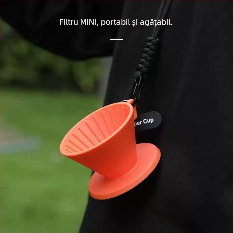 CAFEDE KONA Ceasca de degustare a cafelei MINI, filtru 3-in-1, cană portabilă pentru preparare manuală a cafelei
