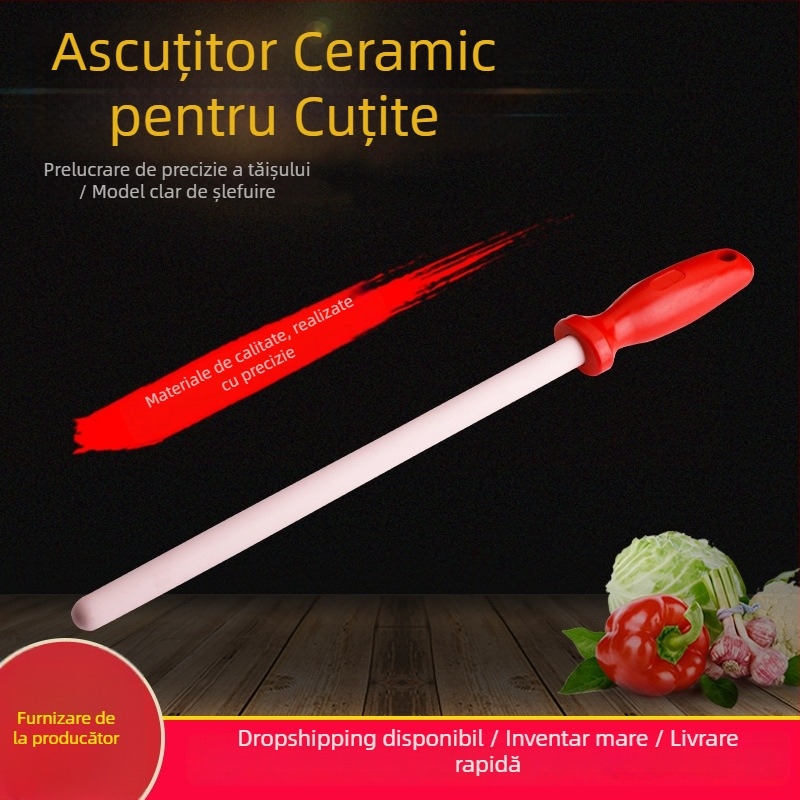 Băț ceramic pentru ascuțirea cuțitelor de bucătărie
