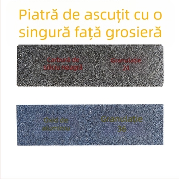 Piatră de ascuțit rectangulară, granulație 24 și 36 pentru ascuțirea cuțitelor