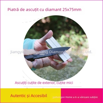 Hongda Piatră de Dăltuit Diamantată, Dreptunghiulară, Dublă Față, Granulație 400/1000, pentru ascuțirea cârligelor de pește, a adatelor și a pensetelor