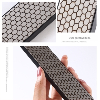 Disc diamant dreptunghiular fagure 150x30 pentru ascuțerea cuțitelor și lustruirea sigiliilor din jad