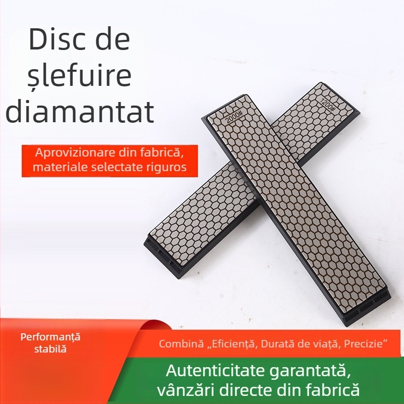 Disc diamant dreptunghiular fagure 150x30 pentru ascuțerea cuțitelor și lustruirea sigiliilor din jad