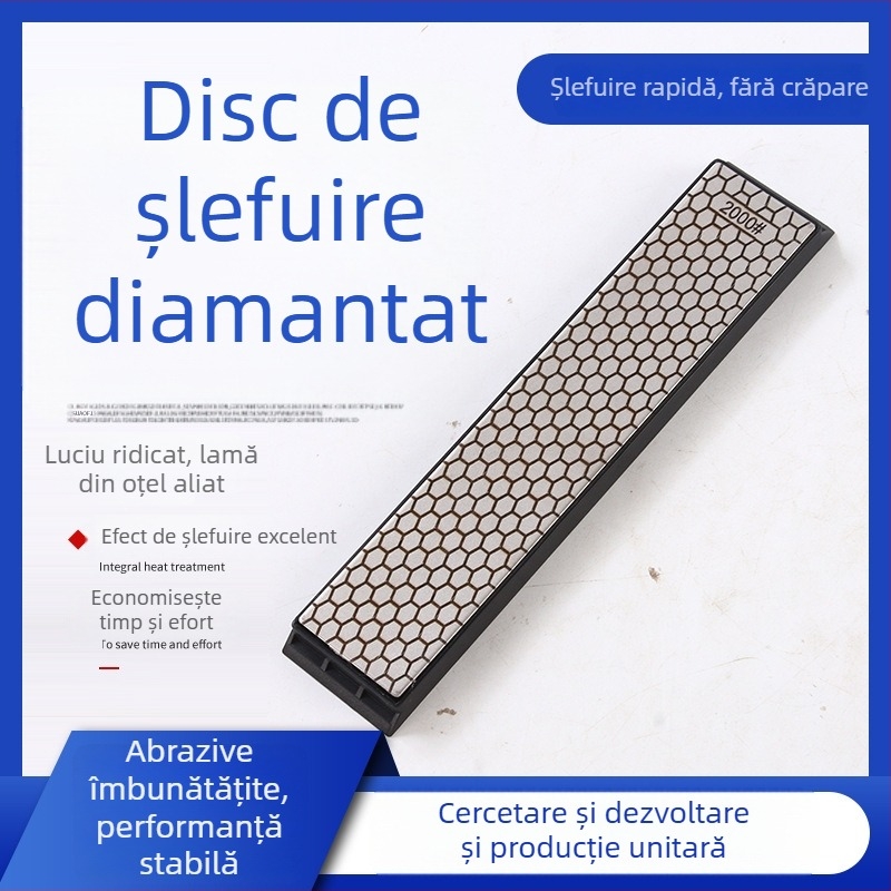 Disc diamant dreptunghiular fagure 150x30 pentru ascuțerea cuțitelor și lustruirea sigiliilor din jad