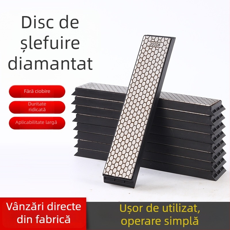Disc diamant dreptunghiular fagure 150x30 pentru ascuțerea cuțitelor și lustruirea sigiliilor din jad