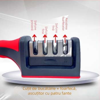 Ascuțitor de cuțite pentru uz casnic — ascuțire rapidă și șlefuire fină, pentru foarfece și cuțite de bucătărie, multifuncțional, portabil