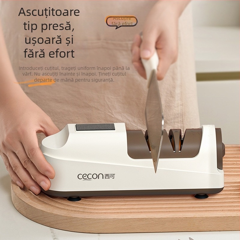 Westco ascuțitor electric pentru cuțite, uz casnic, aparat compact pentru ascuțire rapidă în bucătărie
