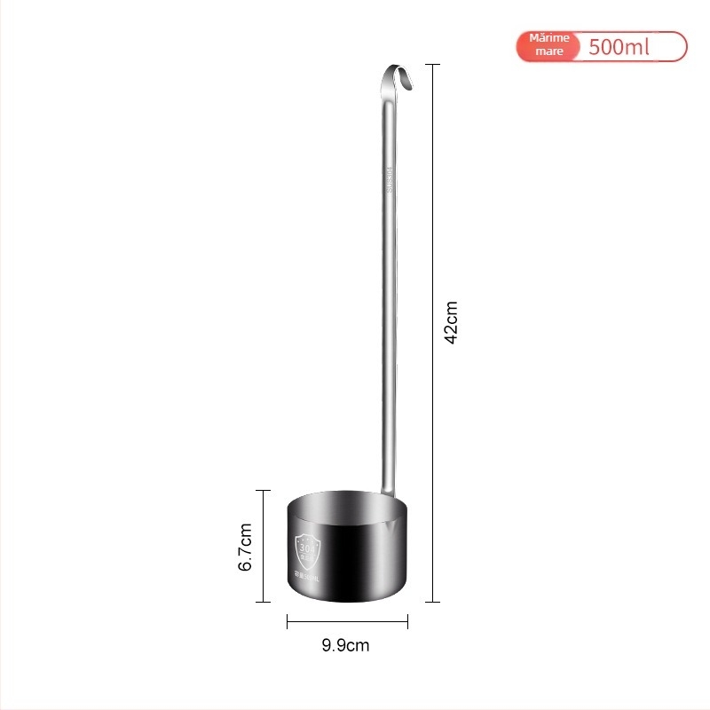 Pâlnie din oțel inoxidabil 304, cu filtru din plasă, ustensilă de bucătărie îngroșată, set cu dimensiuni multiple