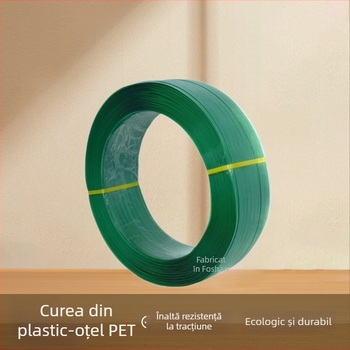 1608 Bandă metal-plastic PET pentru ambalare – piatră, lemn și oțel – sarcini grele