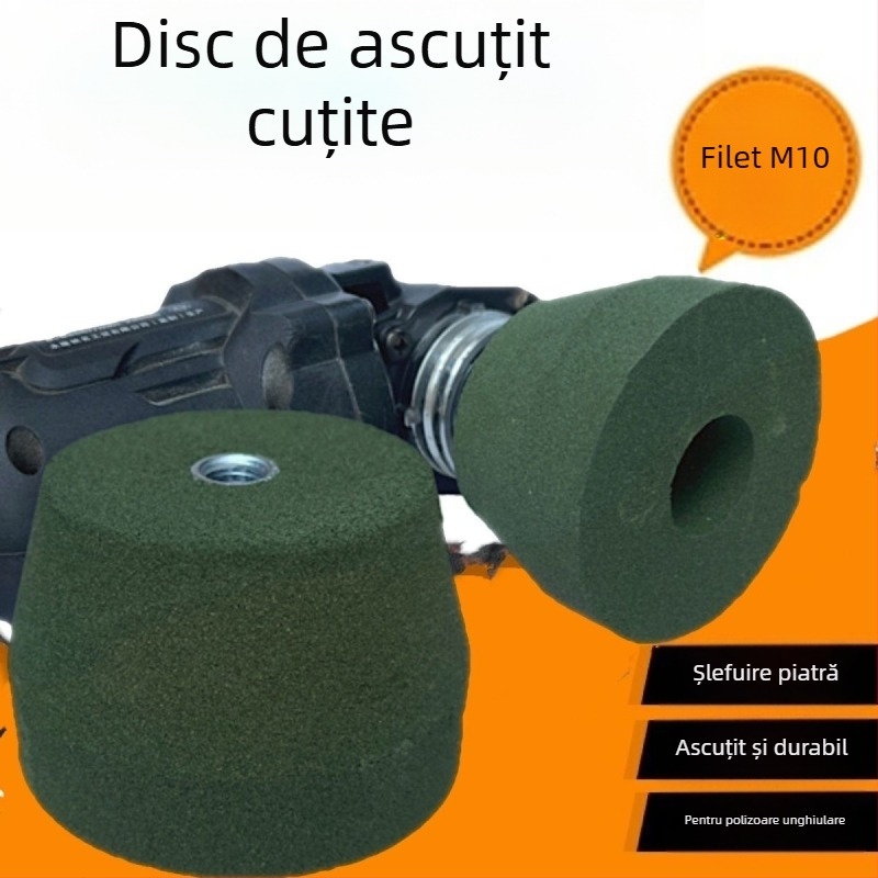 Roată de șlefuit piatră îngroșată cu diamant pentru granit și piatră, disc de polisare, carburi de siliciu verde