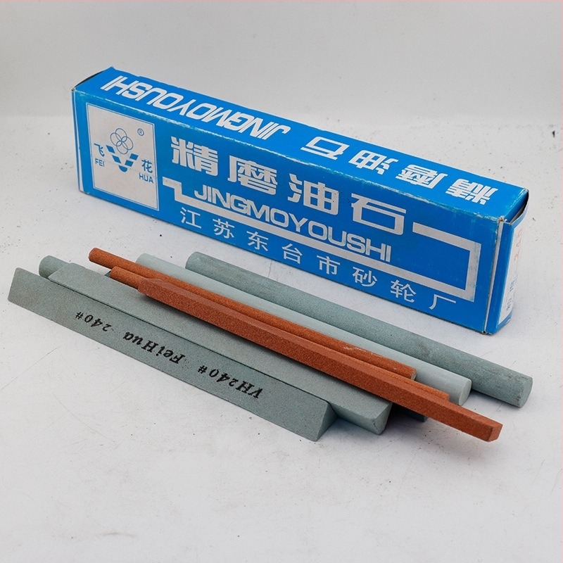 Feihua Piatră de ascuțit, carbid de siliciu verde, GC 200×50×25 mm, piatră de ascuțit cu granulații variate