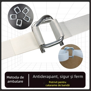 Curele flexibile din poliester pentru ambalare, sarcini grele, culoare albă