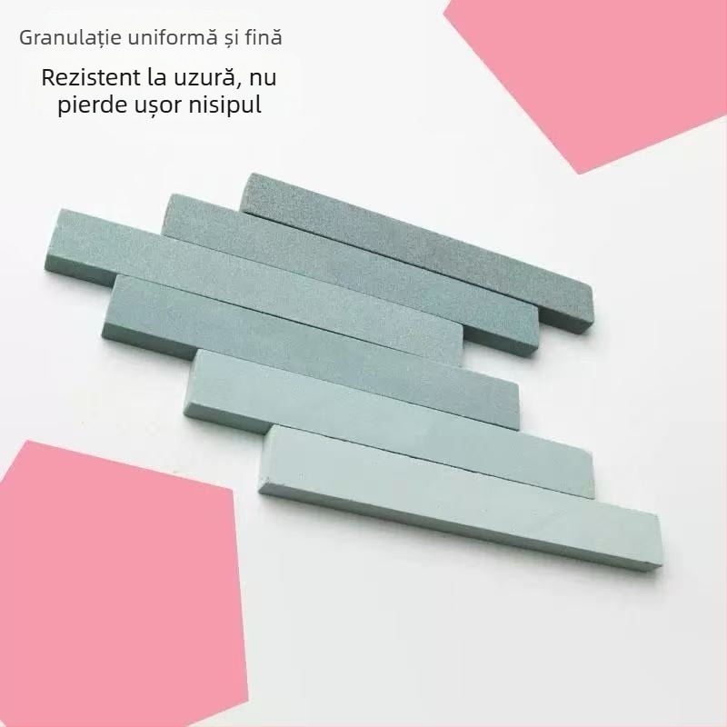 Piatră profesională de ascuțit din siliciu-carbide verde pentru uz casnic, piatră de ulei pentru cuțite de bucătărie, lustruire ultrafină, dimensiuni 150×20×10 mm