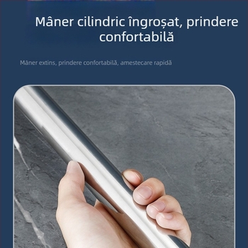 Lopată din oțel inoxidabil cu mâner lung pentru amestecare în oale mari