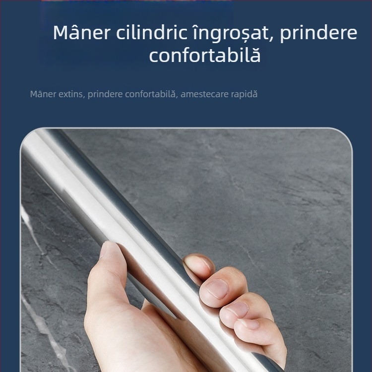 Lopată din oțel inoxidabil cu mâner lung pentru amestecare în oale mari