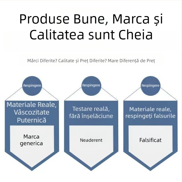 Bandă de ambalare albă, transparentă, rolă mare, adeziv puternic pentru sigilare