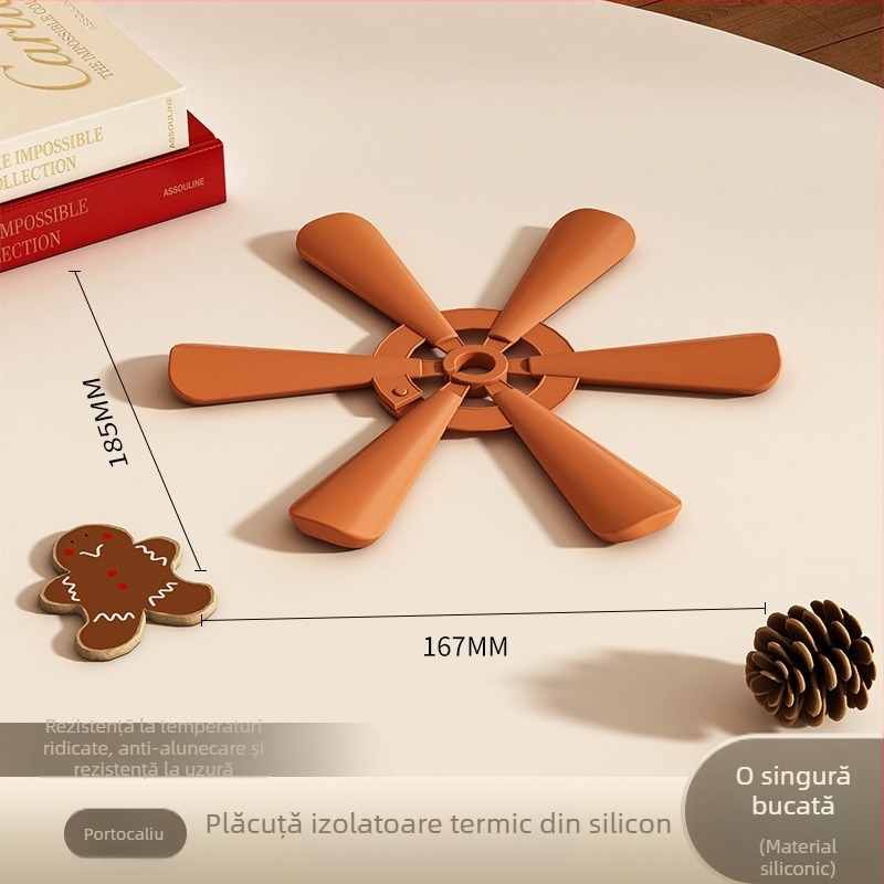 Placă din silicon rezistentă la temperaturi înalte pentru masă – potrivită pentru farfurii, boluri, cești și oale
