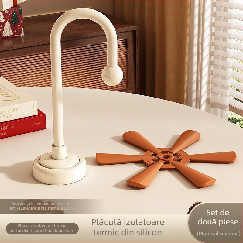 Placă din silicon rezistentă la temperaturi înalte pentru masă – potrivită pentru farfurii, boluri, cești și oale